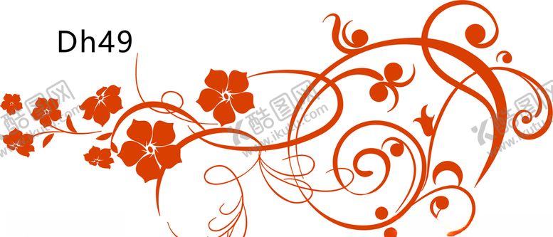 编号：43950009130739343387【酷图网】源文件下载-花朵单花花纹矢量图