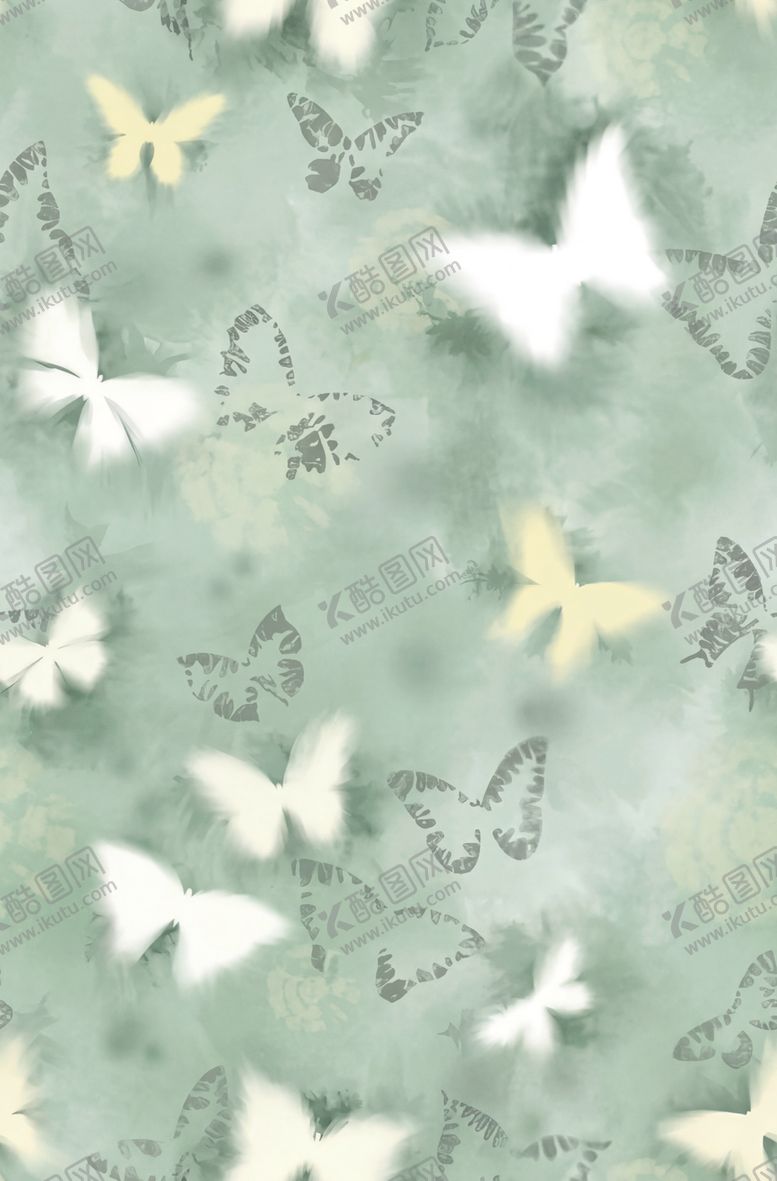 编号：63625404131541512106【酷图网】源文件下载-扎染蝴蝶