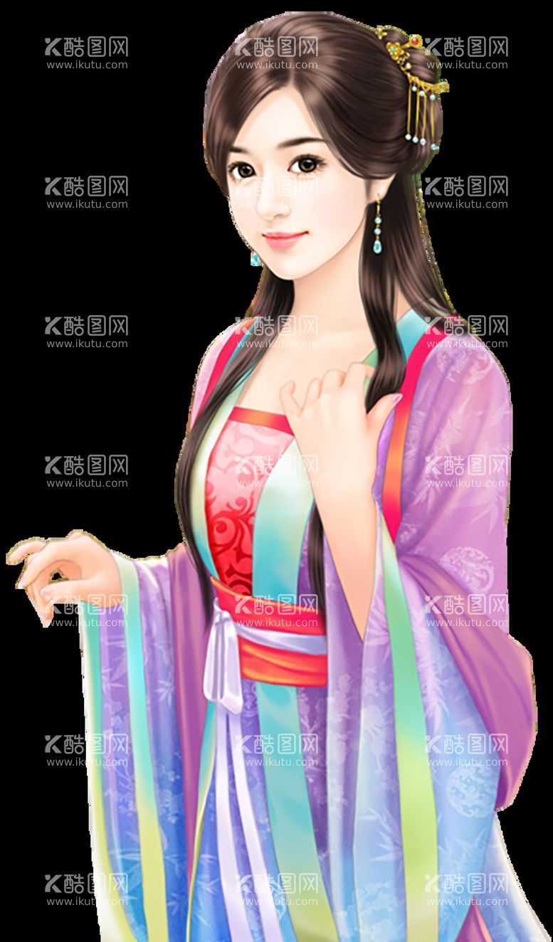 编号：50536511011649195455【酷图网】源文件下载- 古装帅哥美女插画图片