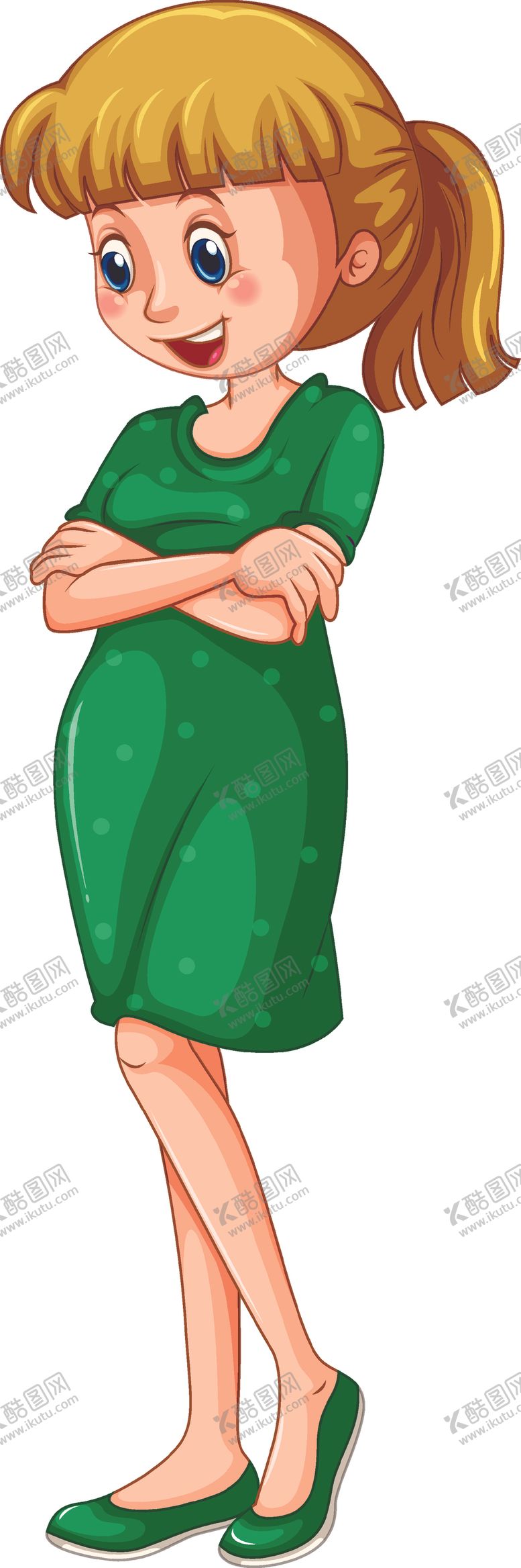 编号：53994705040021209847【酷图网】源文件下载-卡通女性人物