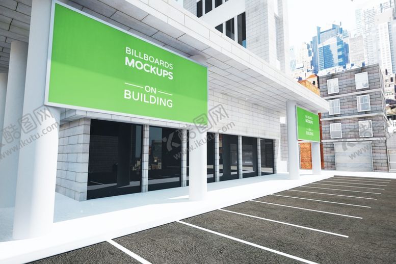 编号：34070109220604011581【酷图网】源文件下载-户外广告牌样机