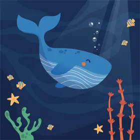 海洋背景底世界展板宣传画大