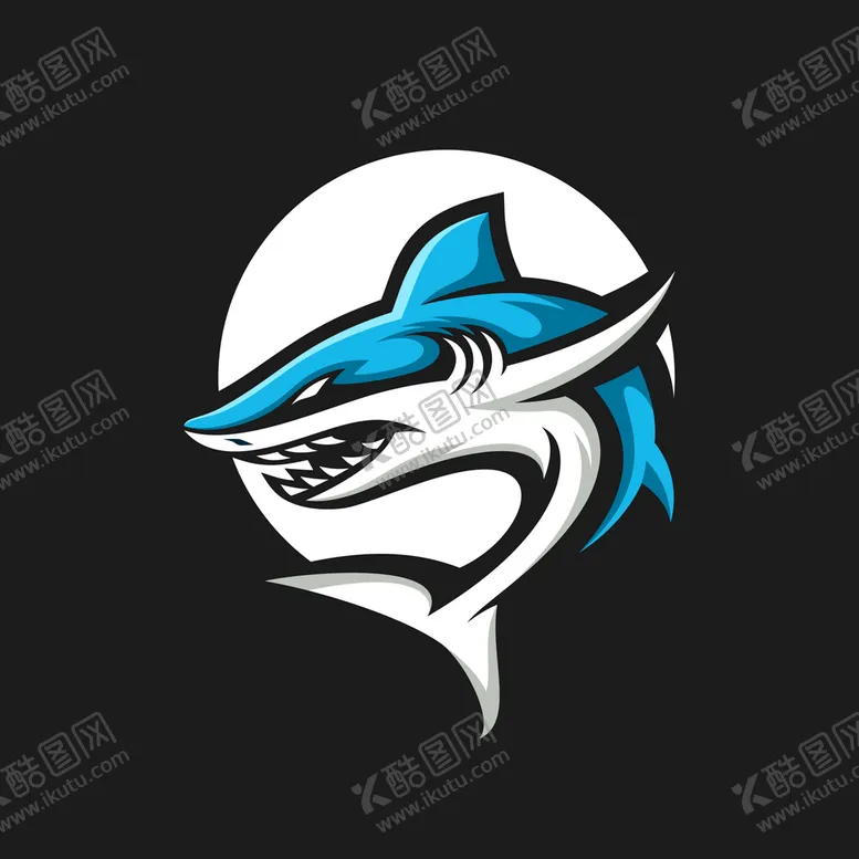 编号：96083109241905255967【酷图网】源文件下载-鲨鱼logo