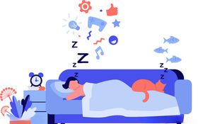 睡姿眠状态休息晚上