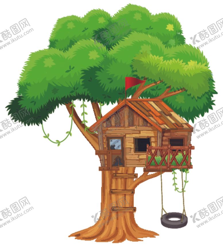 编号：66534909170542394301【酷图网】源文件下载-卡通树屋