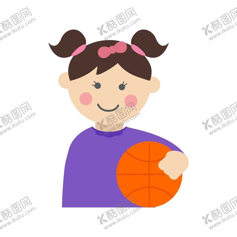 编号：67057002021858025008【酷图网】源文件下载-矢量人物打篮球女孩