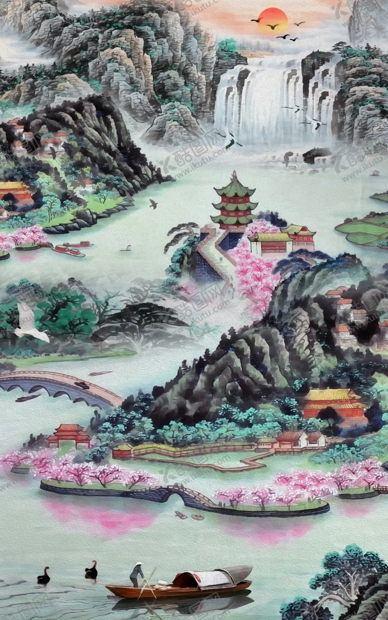 编号：44072104231238312064【酷图网】源文件下载-山水画