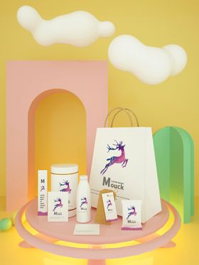 vi样机VI视觉识别品牌VI设计智能对象视觉设计提案