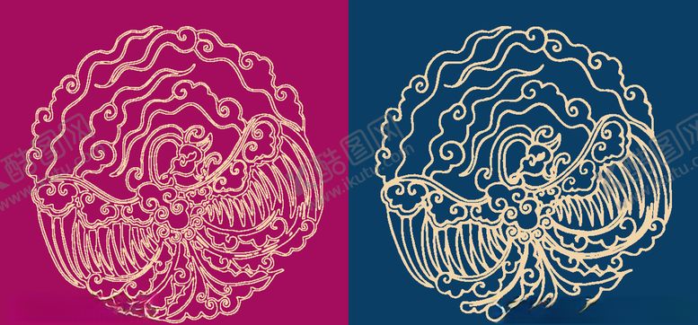 编号：35365104211913569705【酷图网】源文件下载-圆形底纹中国风传统