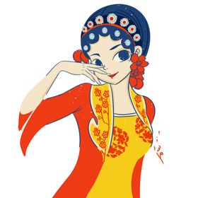 国潮人物手绘
