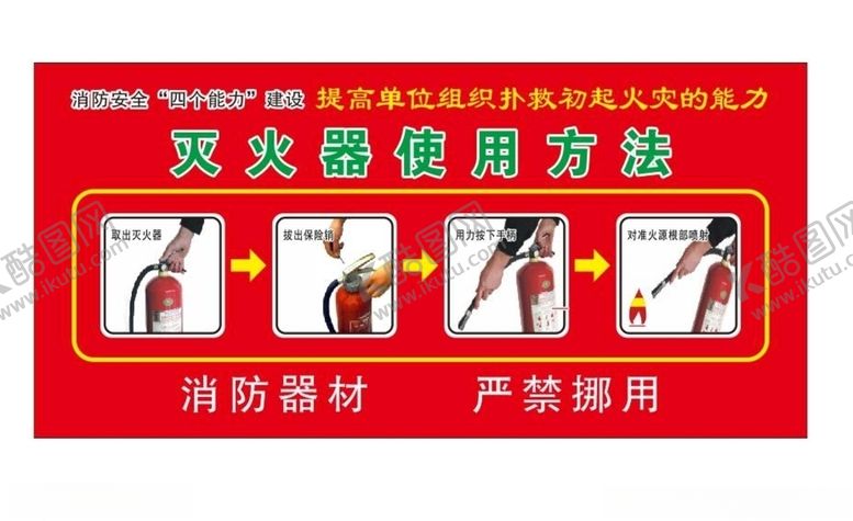 编号：69435609191319034297【酷图网】源文件下载-灭火器使用方法