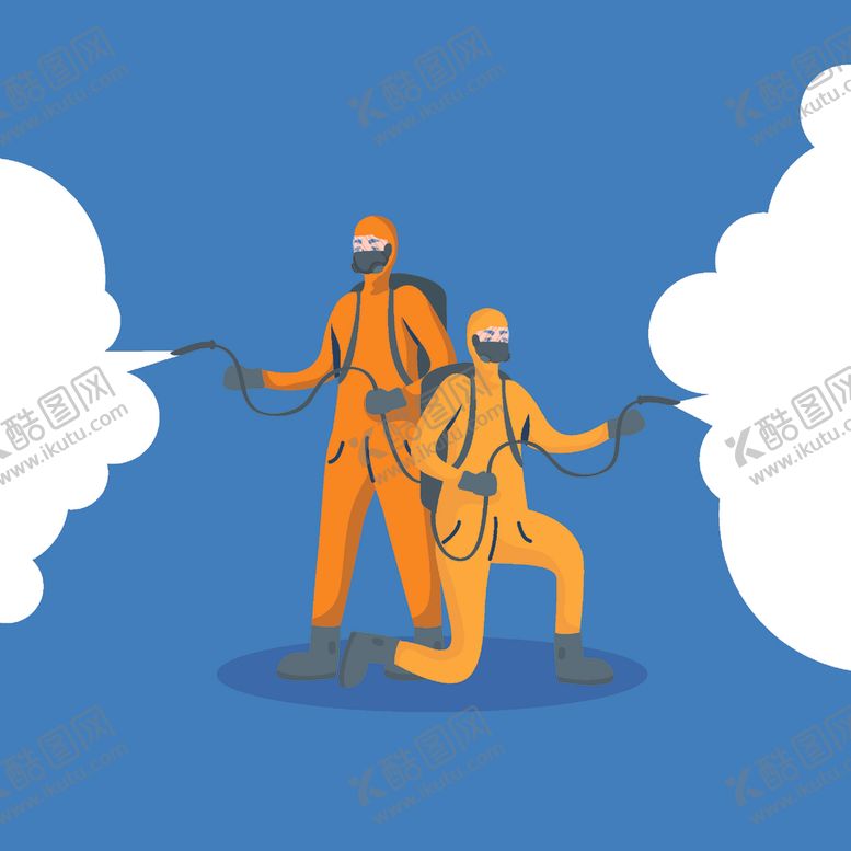 编号：51192106291752257065【酷图网】源文件下载-穿防护服的工作者