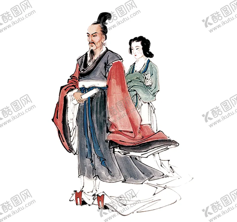 编号：76845404110606384985【酷图网】源文件下载-国学人物插画