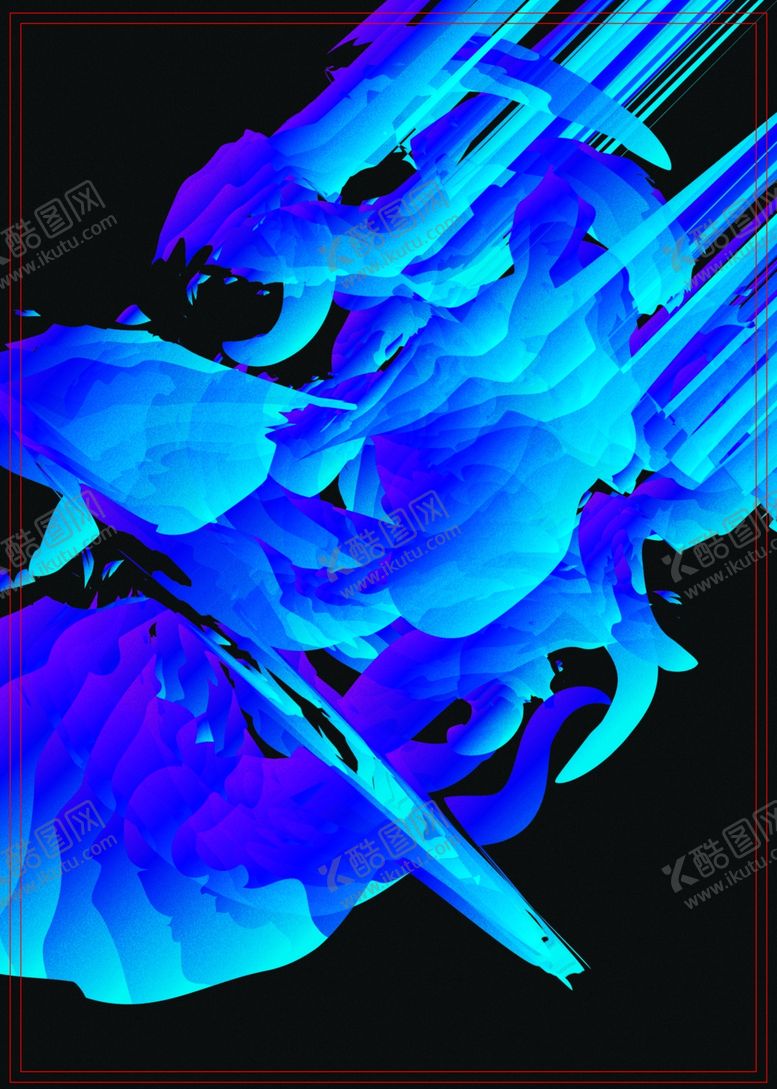 编号：53385410050350108975【酷图网】源文件下载-抽象炫彩液态图案