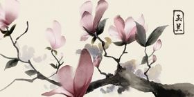 手绘古风插画背景图片展板典复中国
