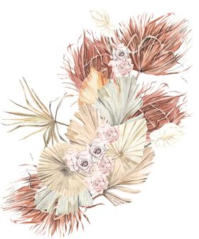 北欧小清新水彩植物图案