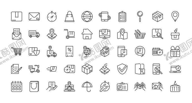 编号：83827609262052287526【酷图网】源文件下载-线性图标