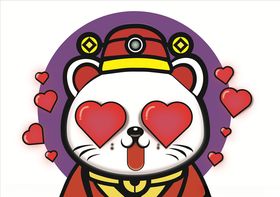 卡通插画猫