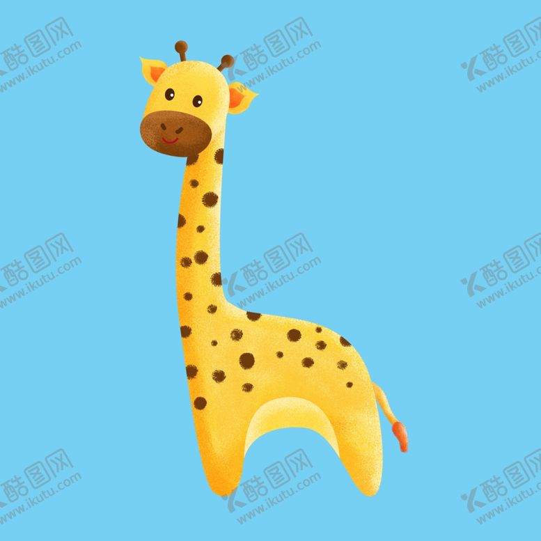 编号：57066707062013478180【酷图网】源文件下载-卡通儿童节卡通动物长颈鹿