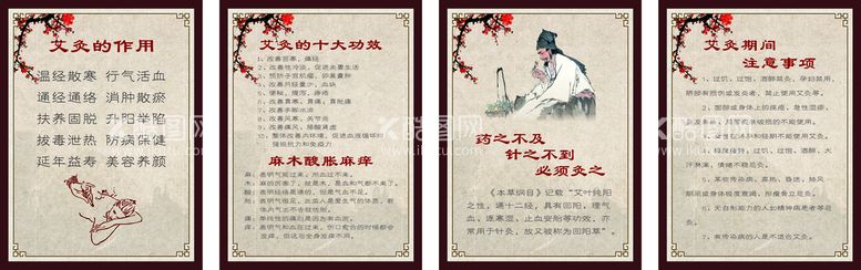 编号：98551910251506175160【酷图网】源文件下载-艾灸养生海报