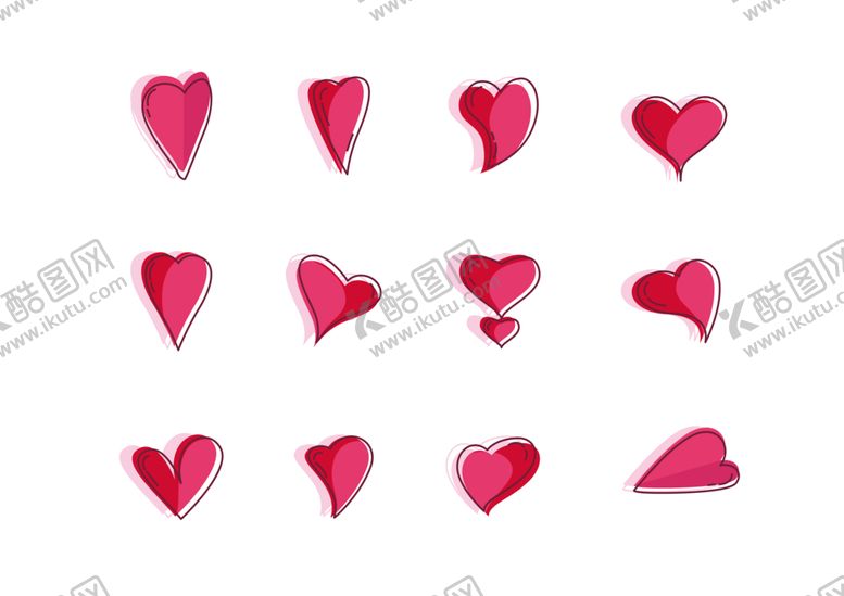 编号：34073609211010177755【酷图网】源文件下载-卡通心形