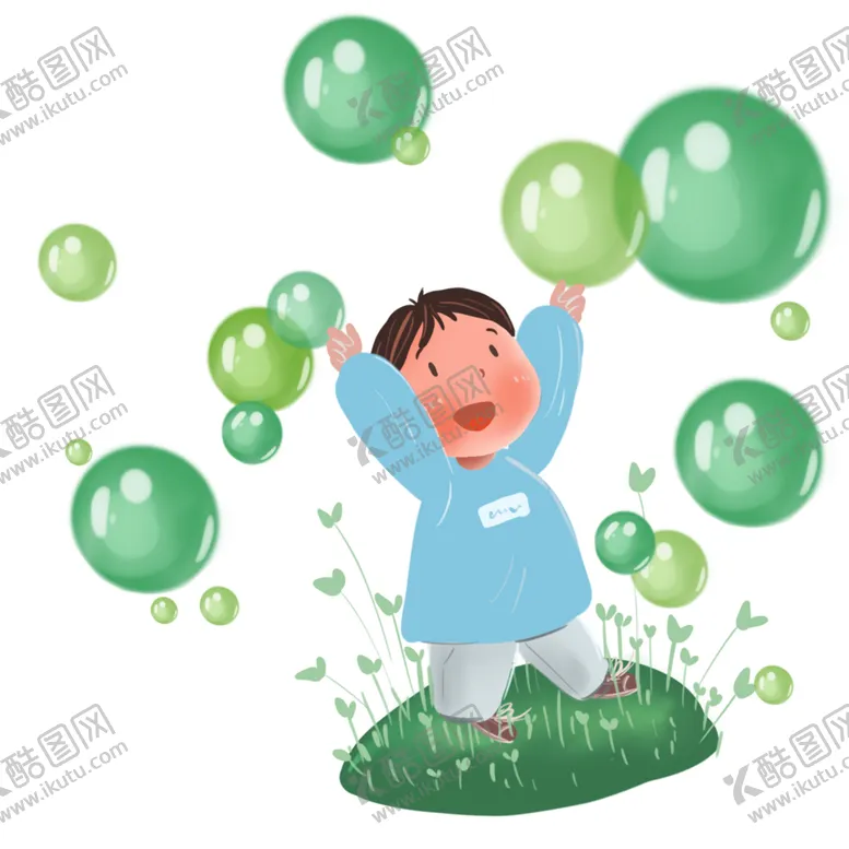 编号：26058902122050099454【酷图网】源文件下载-草地上的儿童