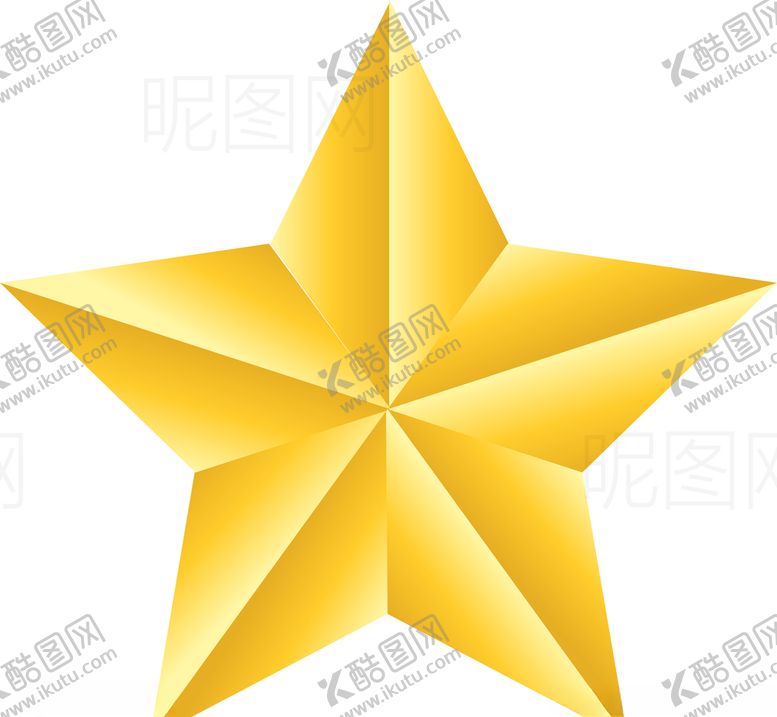 编号：76299807080450358738【酷图网】源文件下载-立体五星