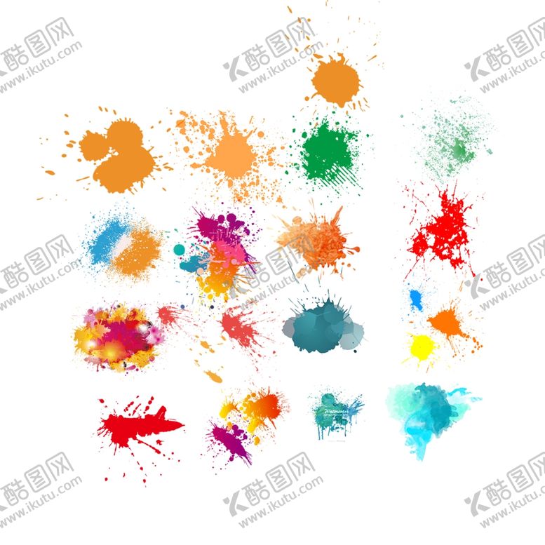 编号：20375710250302419210【酷图网】源文件下载-水彩油漆