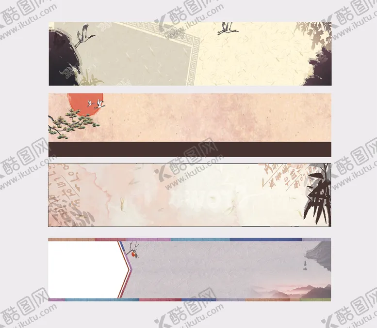 编号：96433211021025593560【酷图网】源文件下载-古风展板