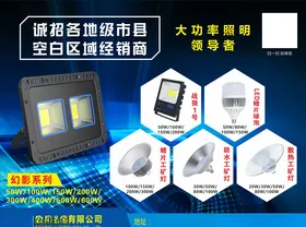 工矿灯投光灯灯饰宣传单
