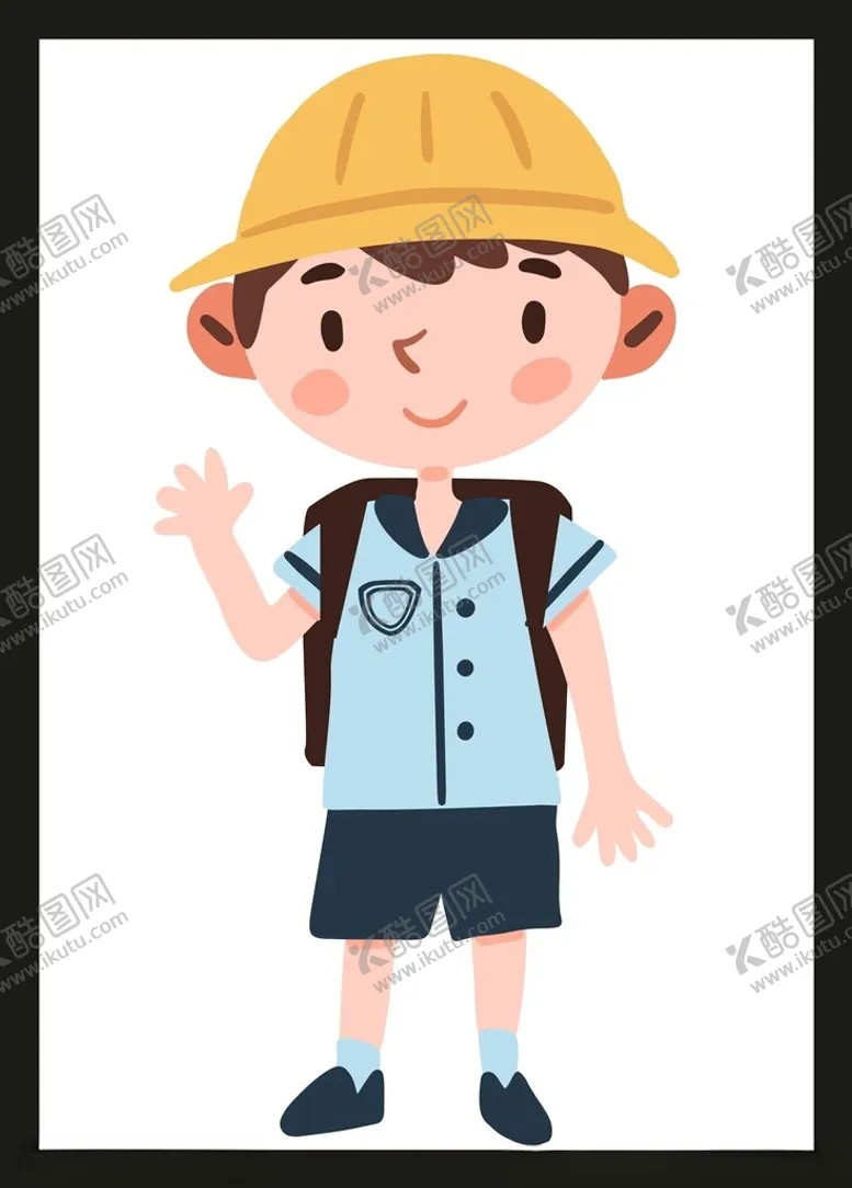 编号：81417402050619084153【酷图网】源文件下载-手绘卡通学生