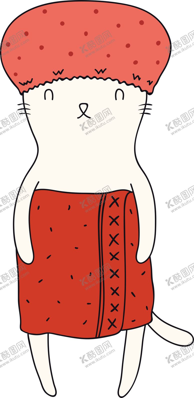 编号：64617410231301581366【酷图网】源文件下载-手绘卡通猫