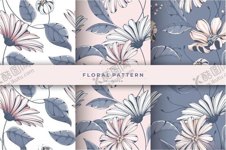编号：78262104211700232238【酷图网】源文件下载-花卉图案布料设计