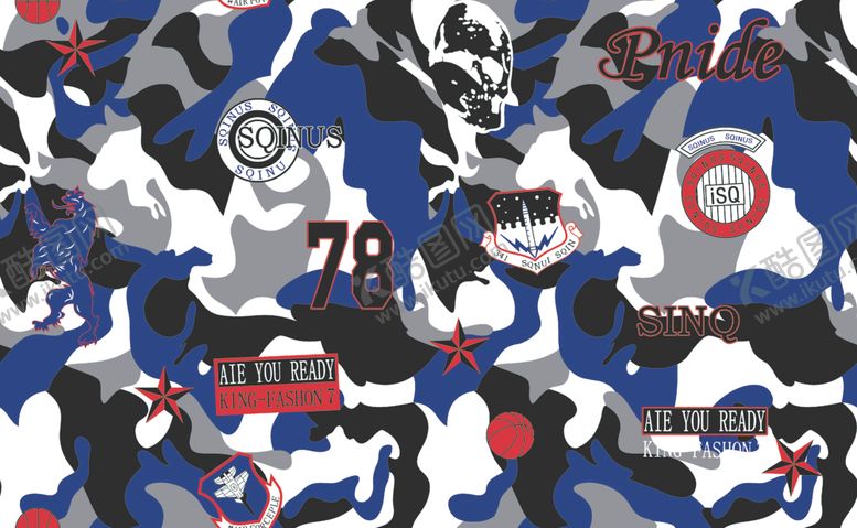 编号：23267710071137436545【酷图网】源文件下载-卡通迷彩字母数字