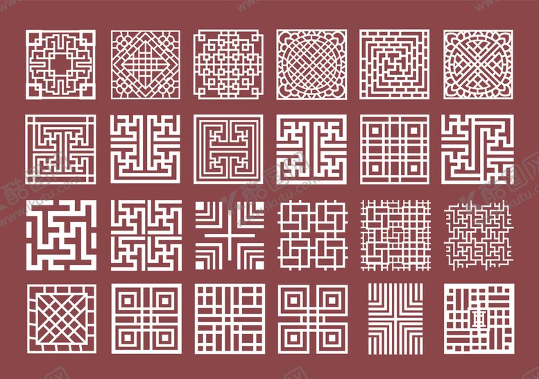 编号：66383701041105143704【酷图网】源文件下载-古典花纹图案