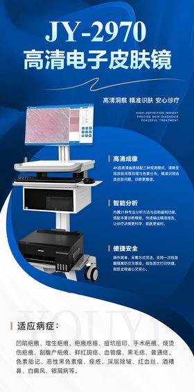 疤痕仪器介绍宣传海报