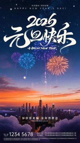 2026新年元旦海报