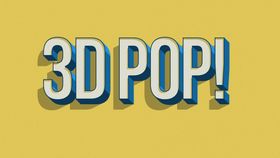 复古字体效果3D设计金属质感可修改立