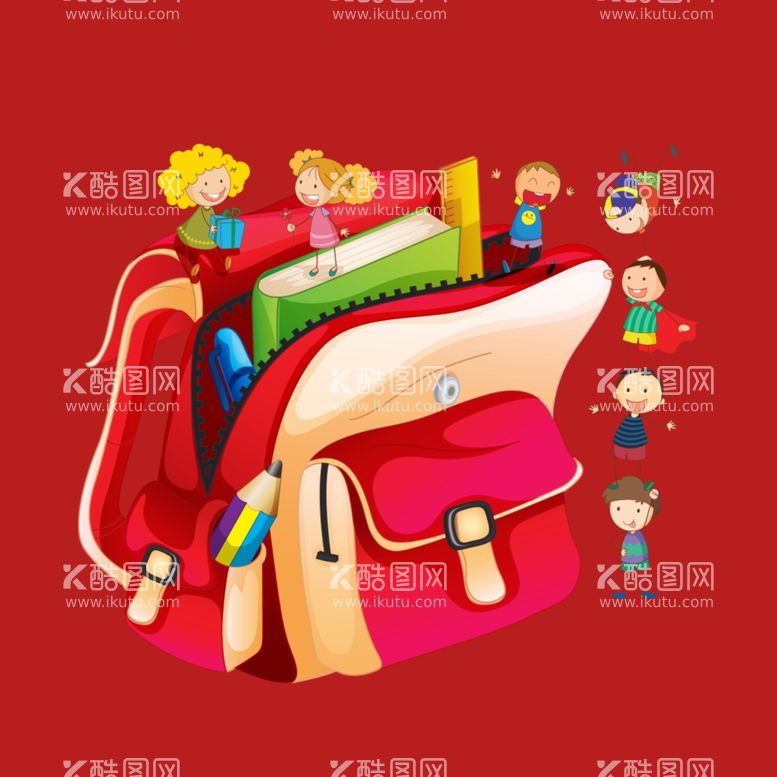 编号：15461802200224293047【酷图网】源文件下载-手绘包包书包