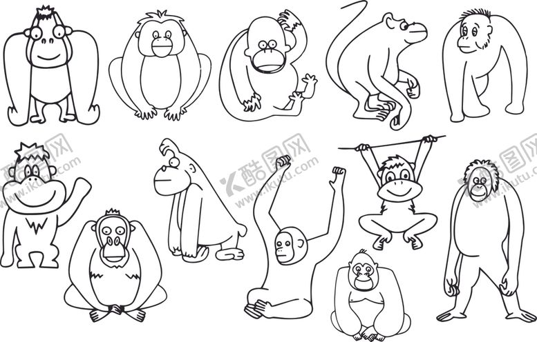 编号：82642311011617076662【酷图网】源文件下载-猴卡通