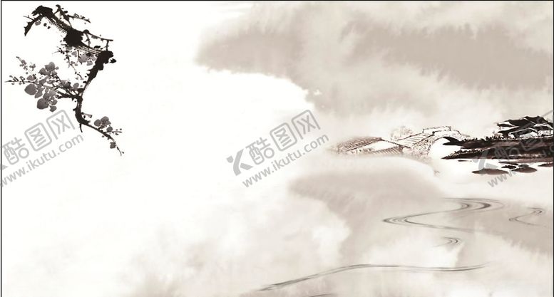 编号：62051505101938068980【酷图网】源文件下载-水墨梅花