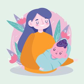 卡通手绘家庭