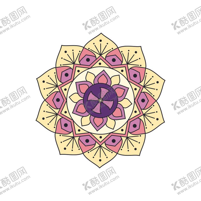 编号：20858406171937183095【酷图网】源文件下载-曼陀罗图案