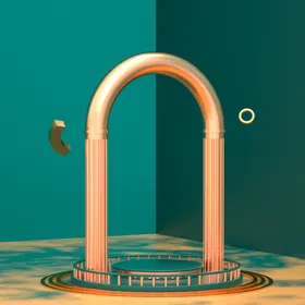 立体展台C4D电商海报3D作品大气C4D场景