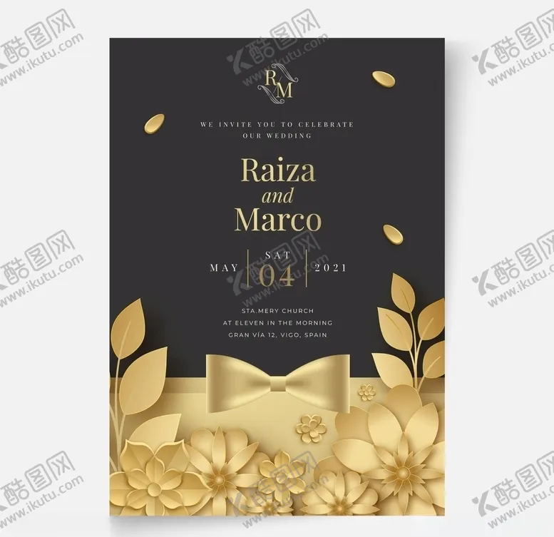 编号：84714006190945051703【酷图网】源文件下载-婚礼结婚请柬邀请函
