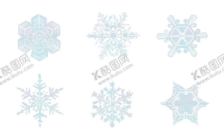 编号：53389212200229426090【酷图网】源文件下载-冬天雪花元素套图