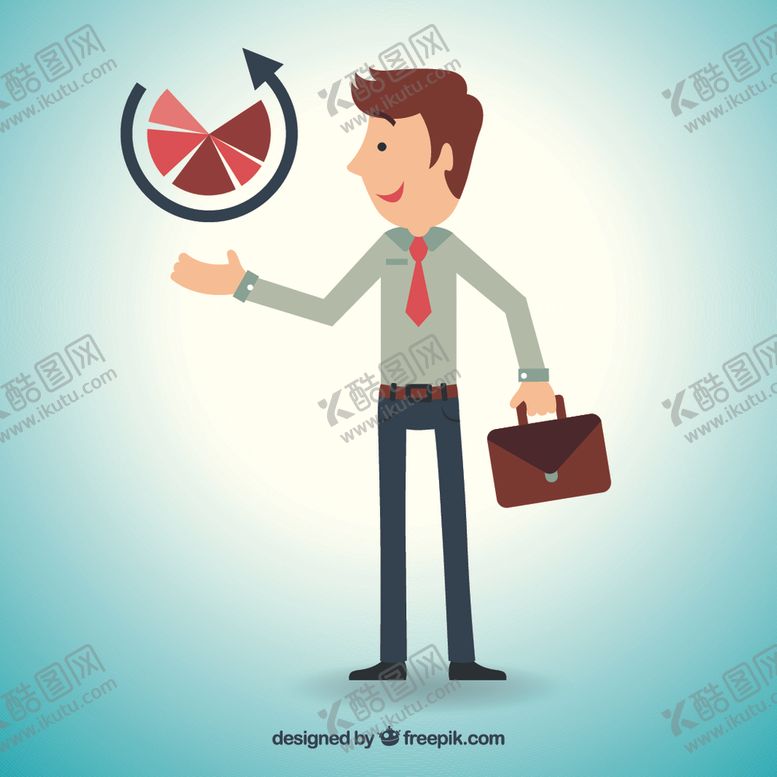 编号：79024304111215579527【酷图网】源文件下载-卡通商务男子