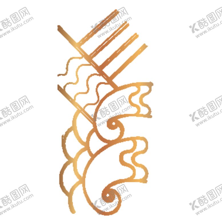 编号：31206510091720599402【酷图网】源文件下载-创意金色花纹图案设计