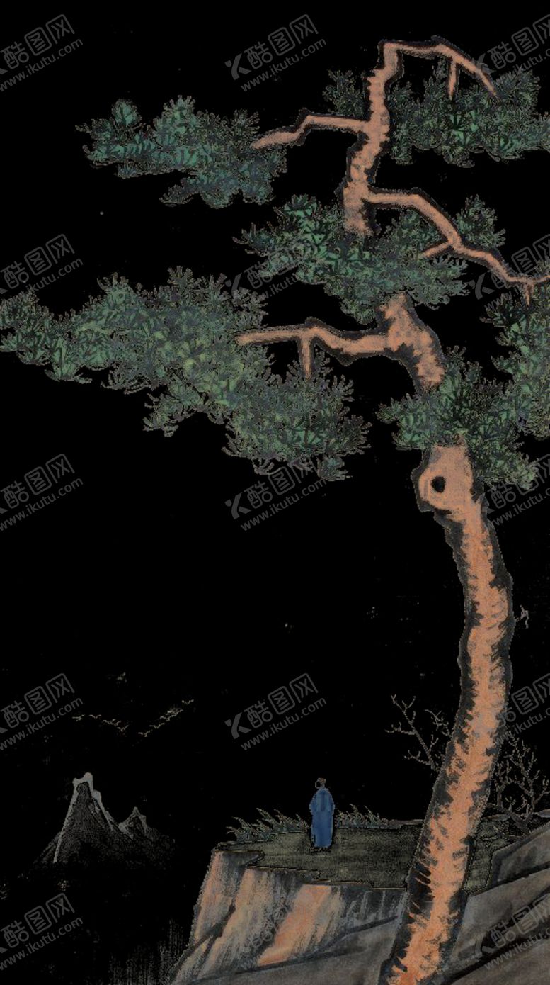 编号：82044305190953572096【酷图网】源文件下载-水墨中国风迎客松
