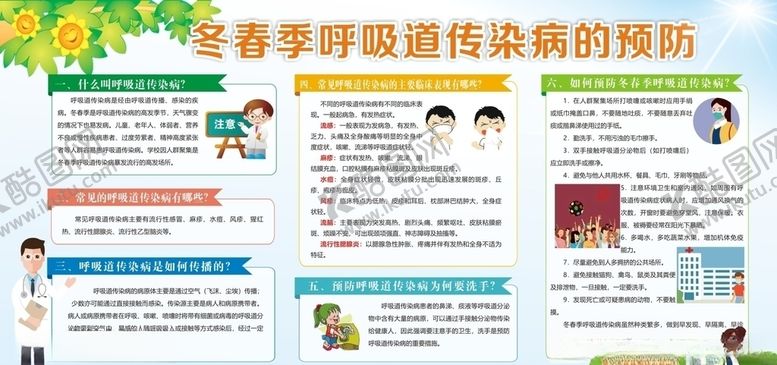 编号：33711706280433009429【酷图网】源文件下载-冬春季呼吸道传染病的预防